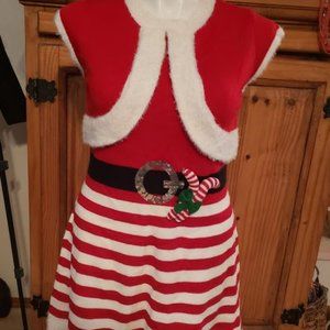Mrs Santa holiday dress by Reference Point HTF sz Large New with tags